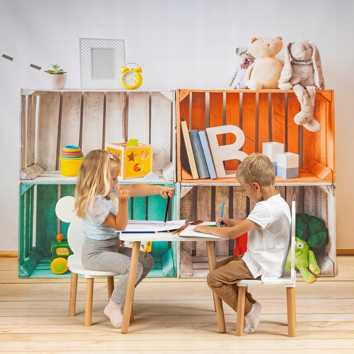 PlayPals Furniture stalas ir kėdutė Triušis 50 cm
