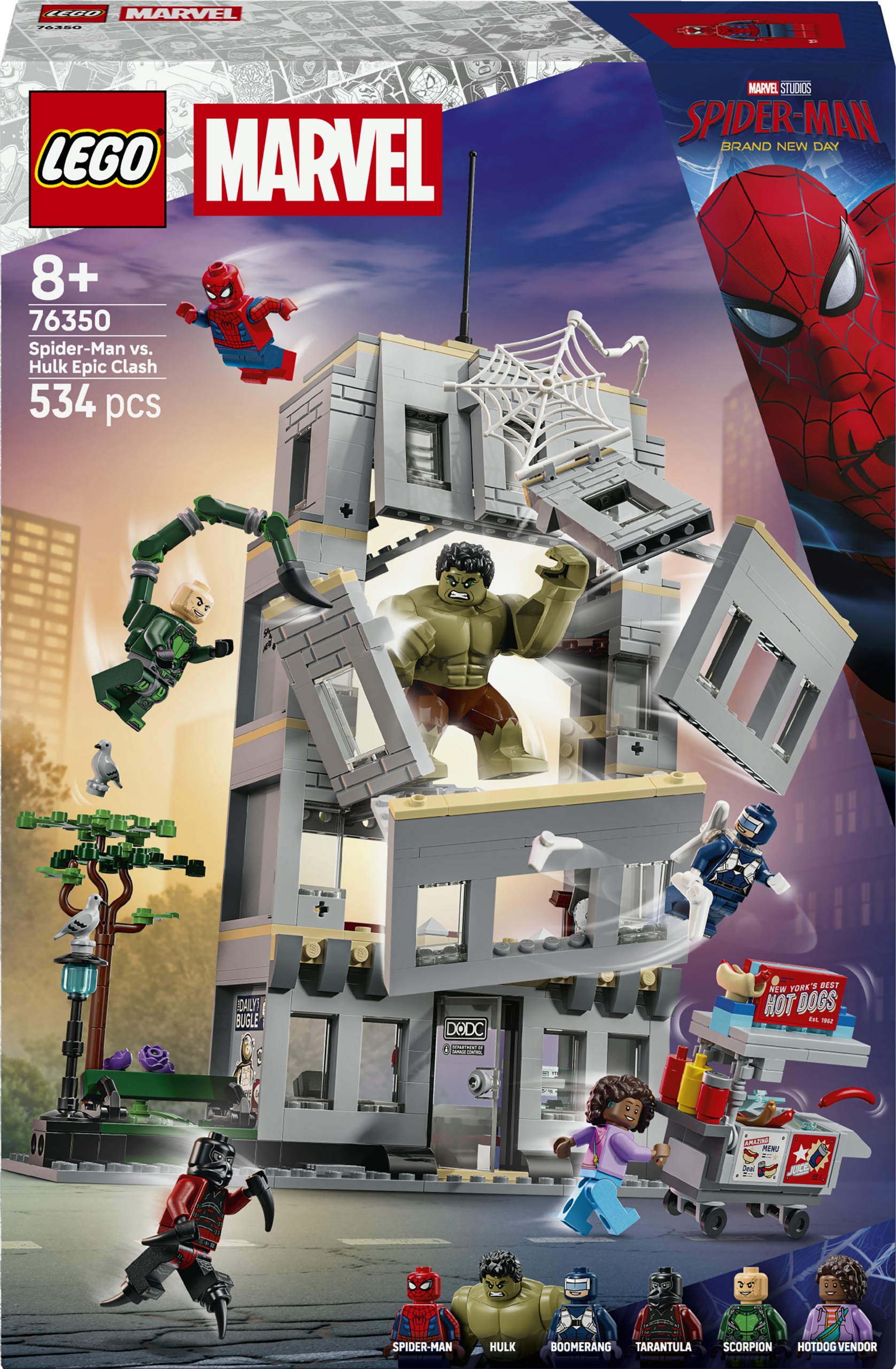 LEGO Marvel Epic Showdown: Žmogus-voras prieš Hulką 76350