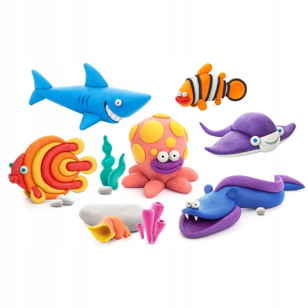 Hey Clay mega rinkinys plastilina žvėrys vandenyno su priedais TM Toys