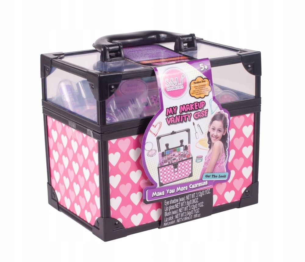 Makiažo ir nagų kosmetikos dėžutė mažosios princesės Home Spa