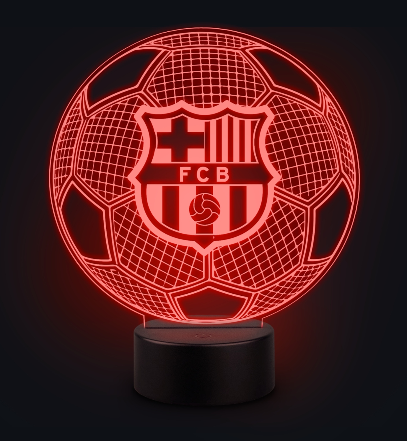 FC Barcelona LED naktinė lempa kaip dovana gerbėjui ar vaikui