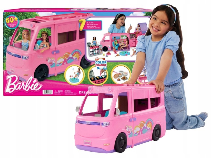 Barbie Dream Camper automobilis su aksesuarais