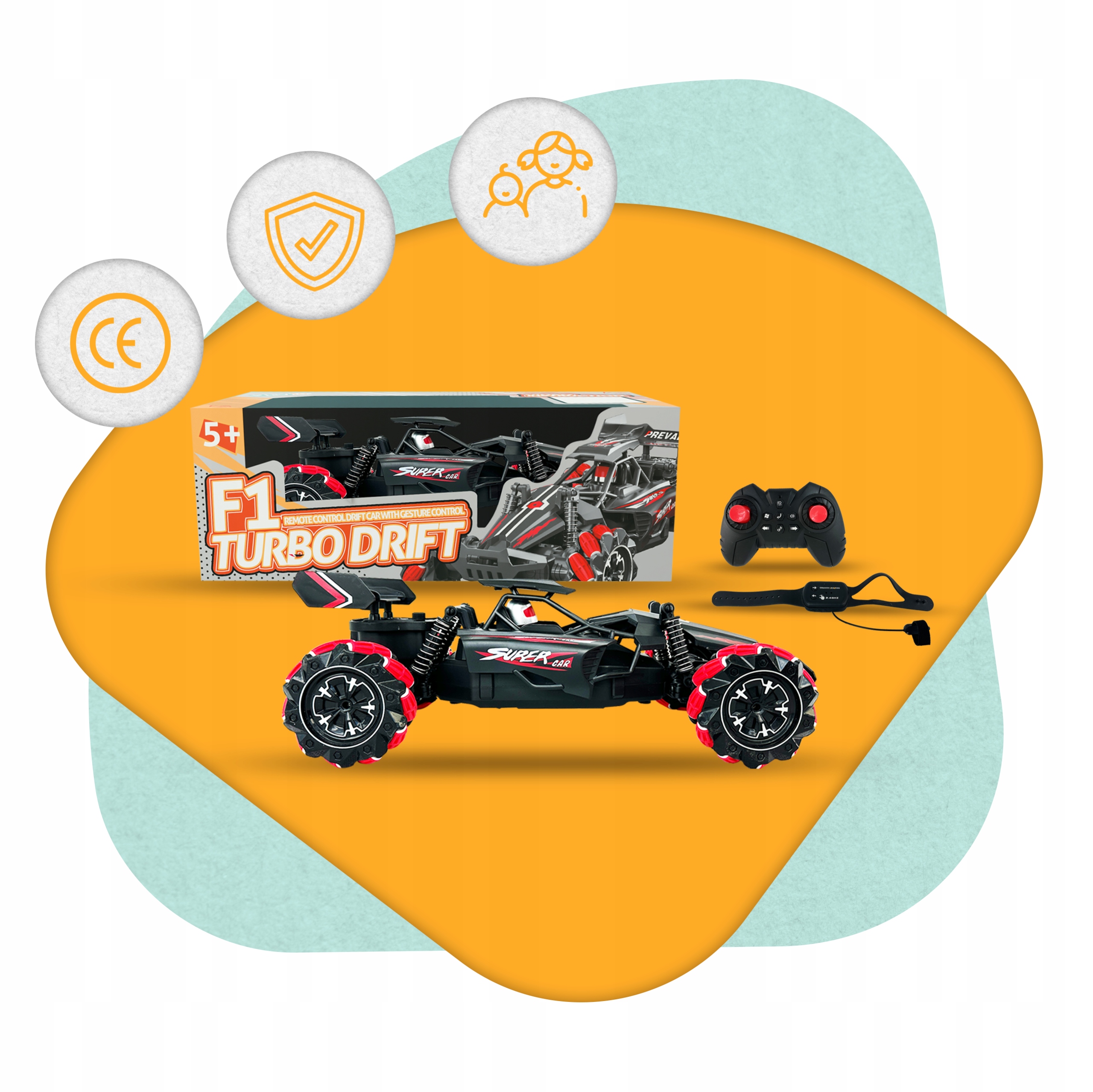 PLAYIO didelis 46 cm nuotolinio valdymo automobilis