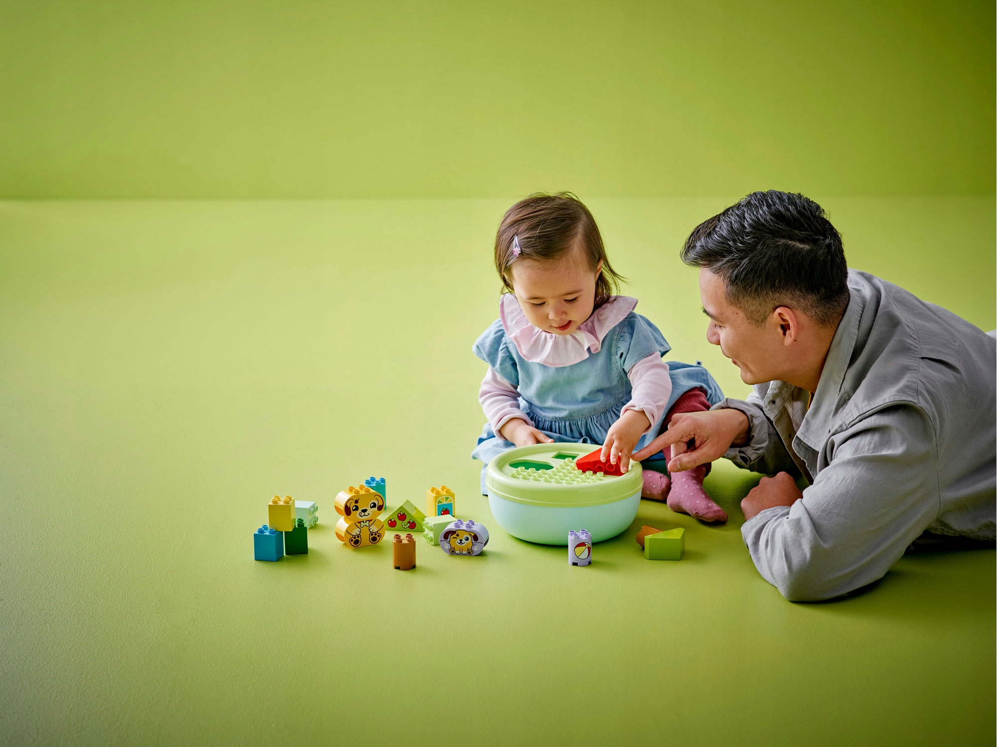 LEGO Duplo 10441 formų rūšiuotojas: šuniukų namai