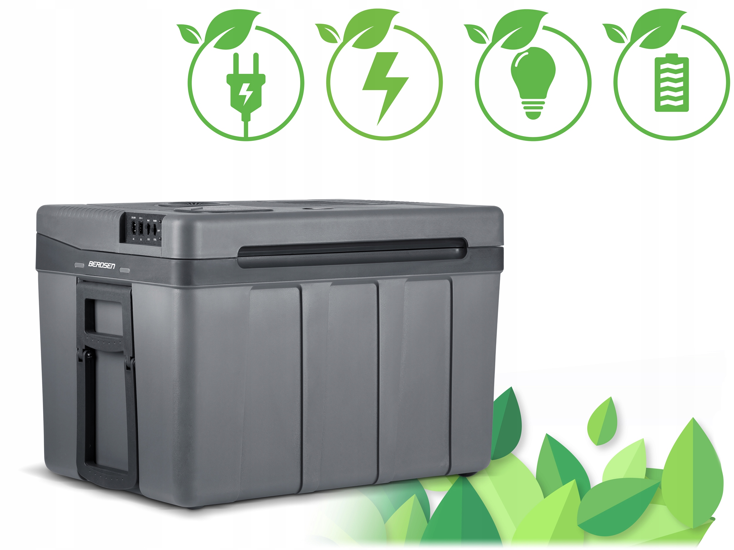 AUTOMOBILINIS Šaldytuvas 12V/230V USB 50L