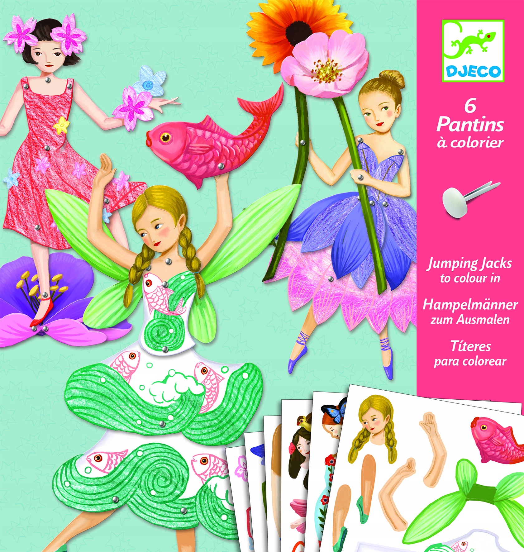Djeco MOVING FAIRY CHARACTERS rinkinys