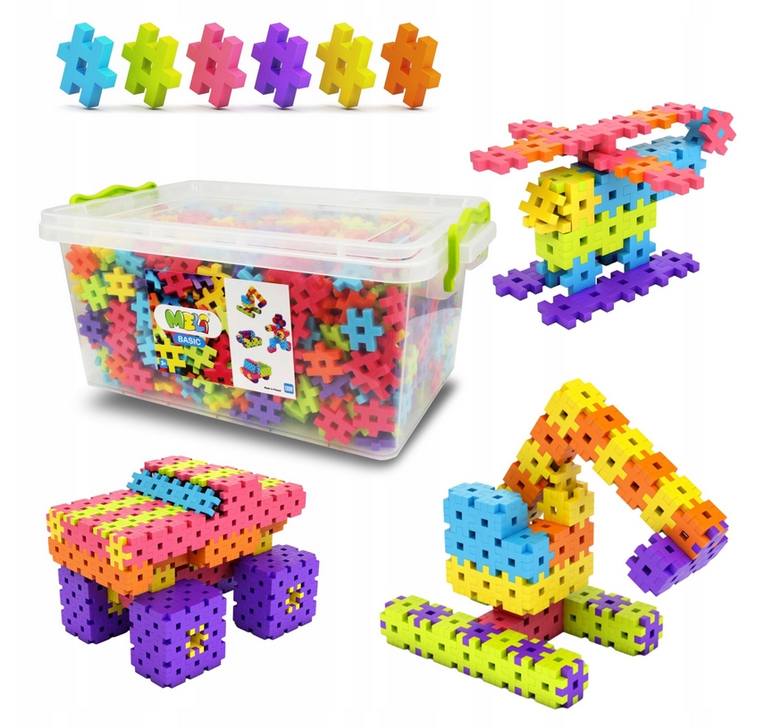 MELI BASIC EDU 50018 WAFLE Blocks 1200 elementų