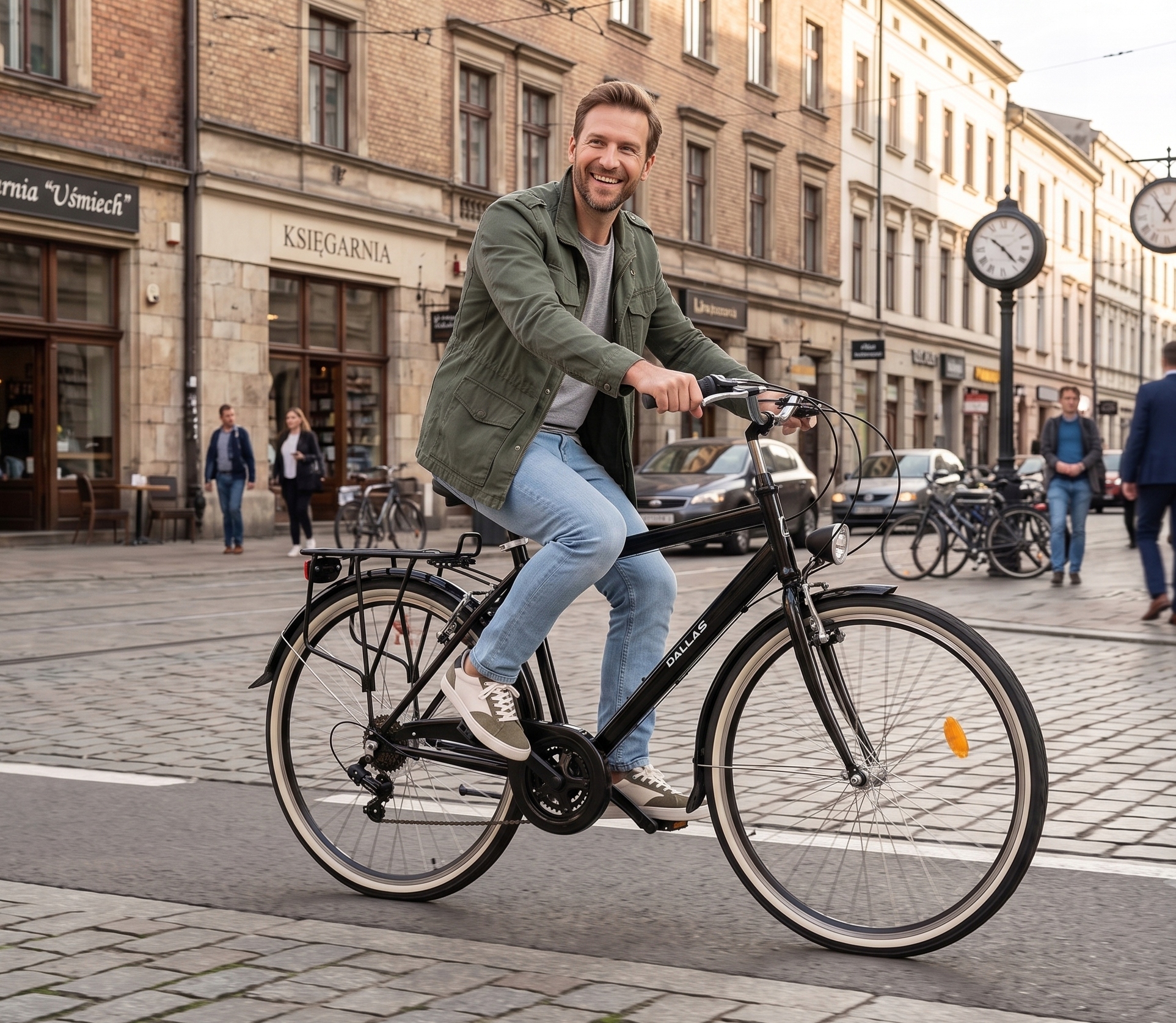 VYRIŠKAS 28 colių žygio dviratis Dallas Bike SHIMANO 7 SPEED 21 col.