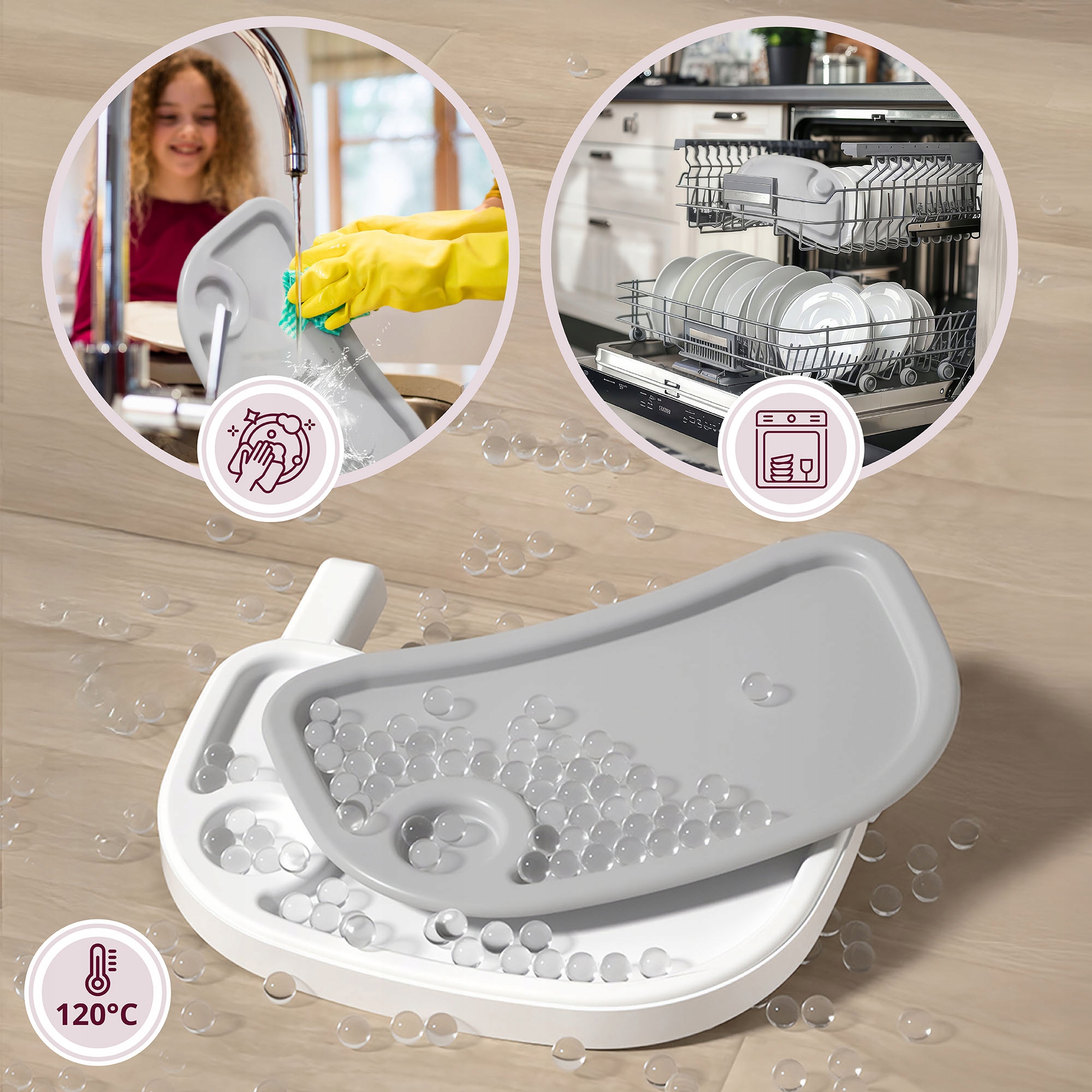 Moby System maitinimo kėdutė 2 in 1 reguliuojama
