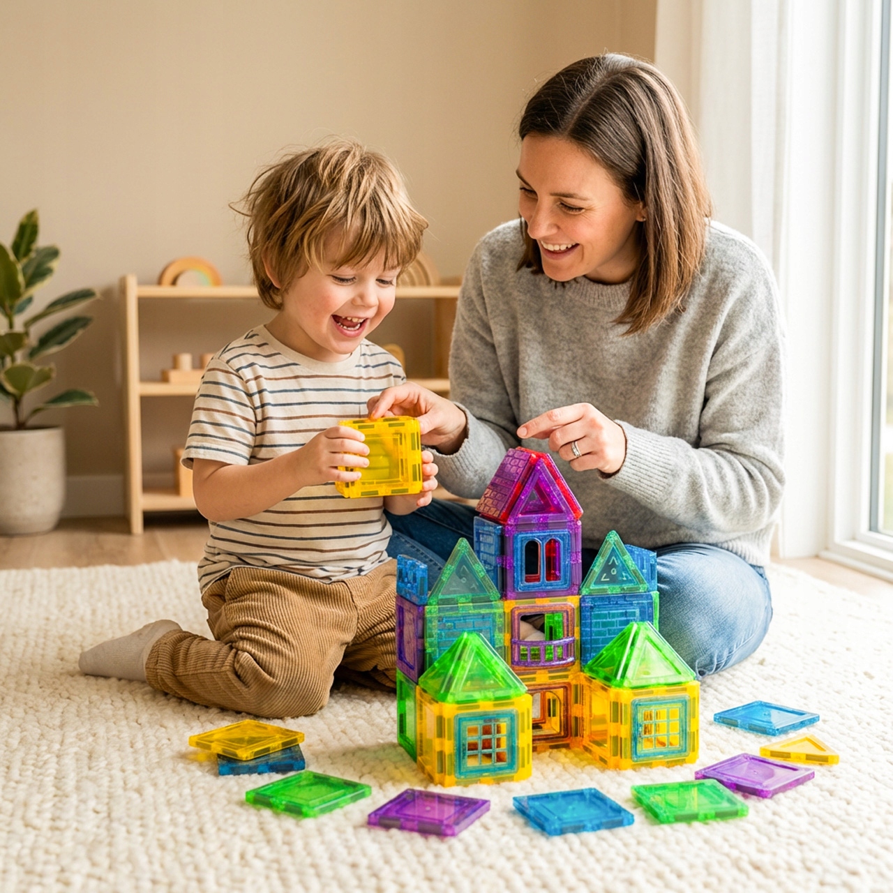 3D MAGNETINIAI BLUKAI, MOKYMOSI KONSTRUKCIJA, DIDELIS 70 EL MAGNETINĖ DĖLĖLĖ