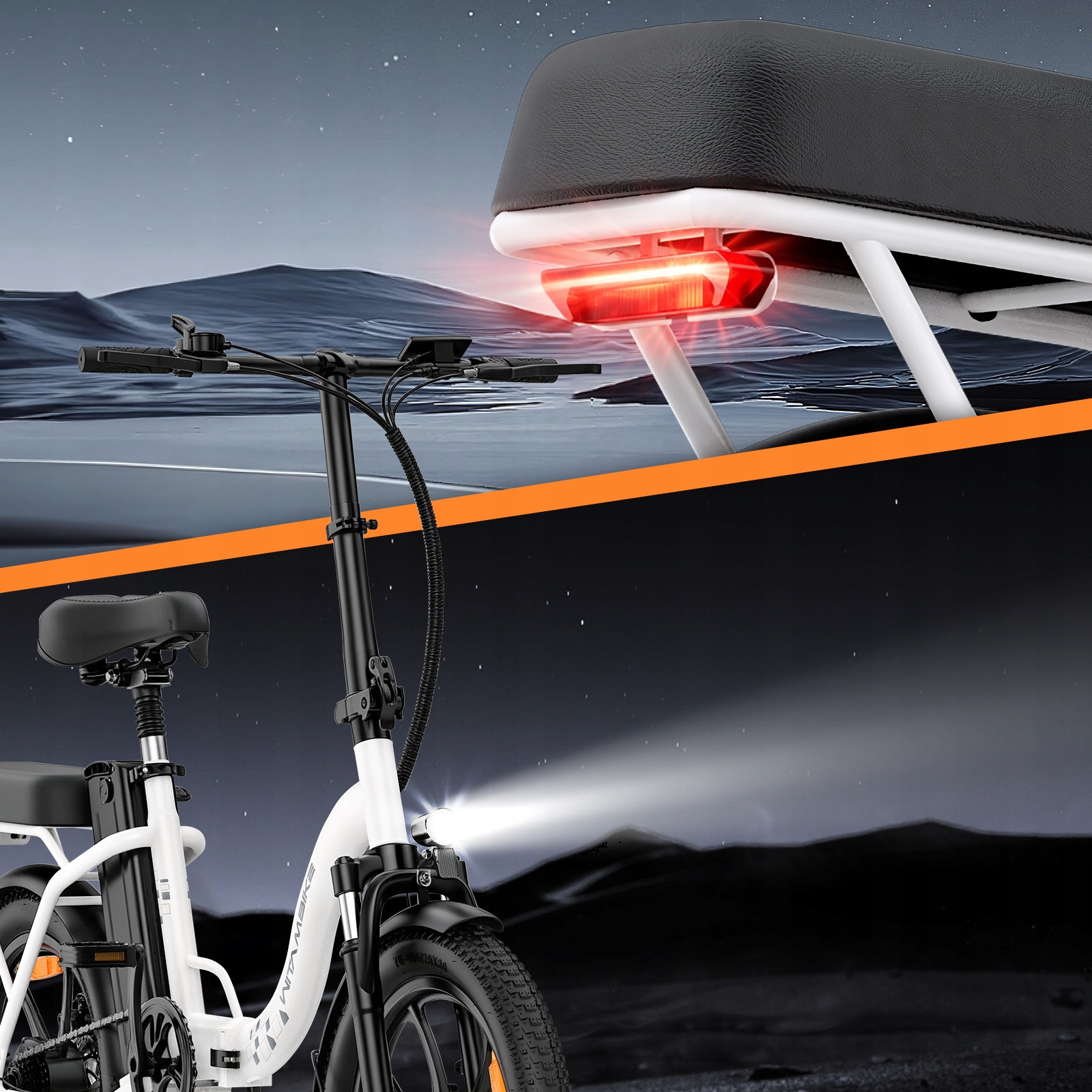2026 m. sulankstomas elektrinis dviratis suaugusiems WITAMBIKE 250W 48V 768WH