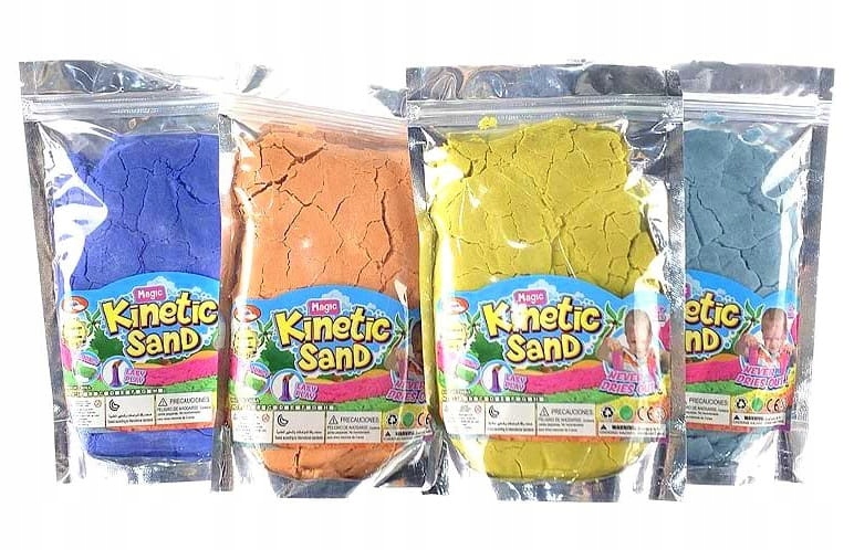 Bigtoys kinetinis smėlis įvariu spalvų 500g