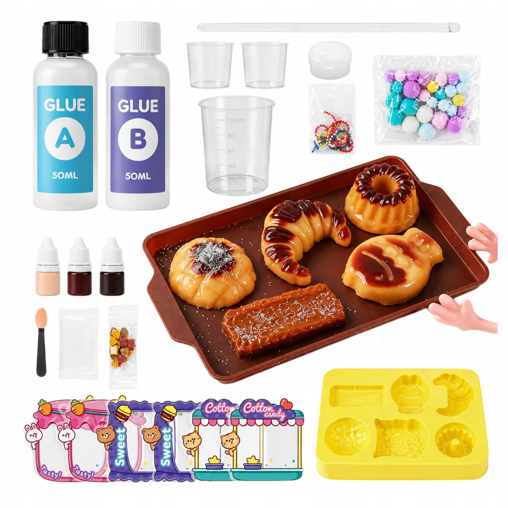 LEAN Toys gniūčkų darymo rinkinys cukierninė