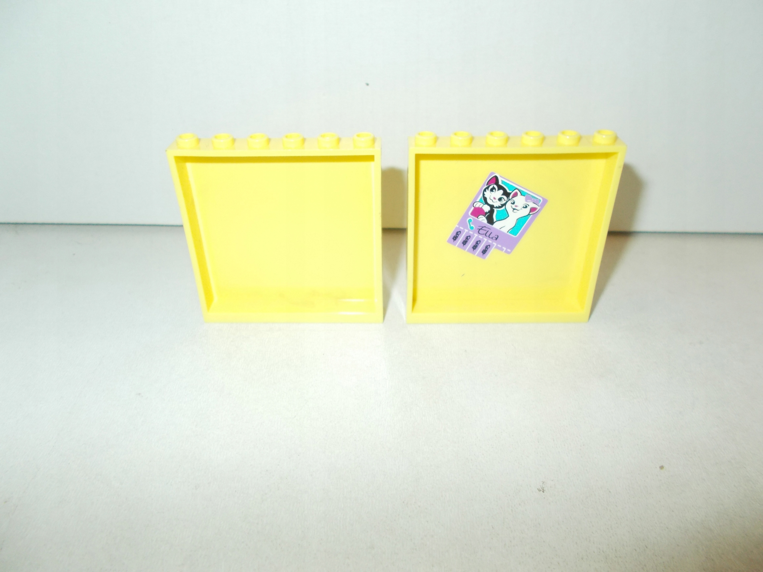 Lego 1x6x5 citrinės spalvos sienos