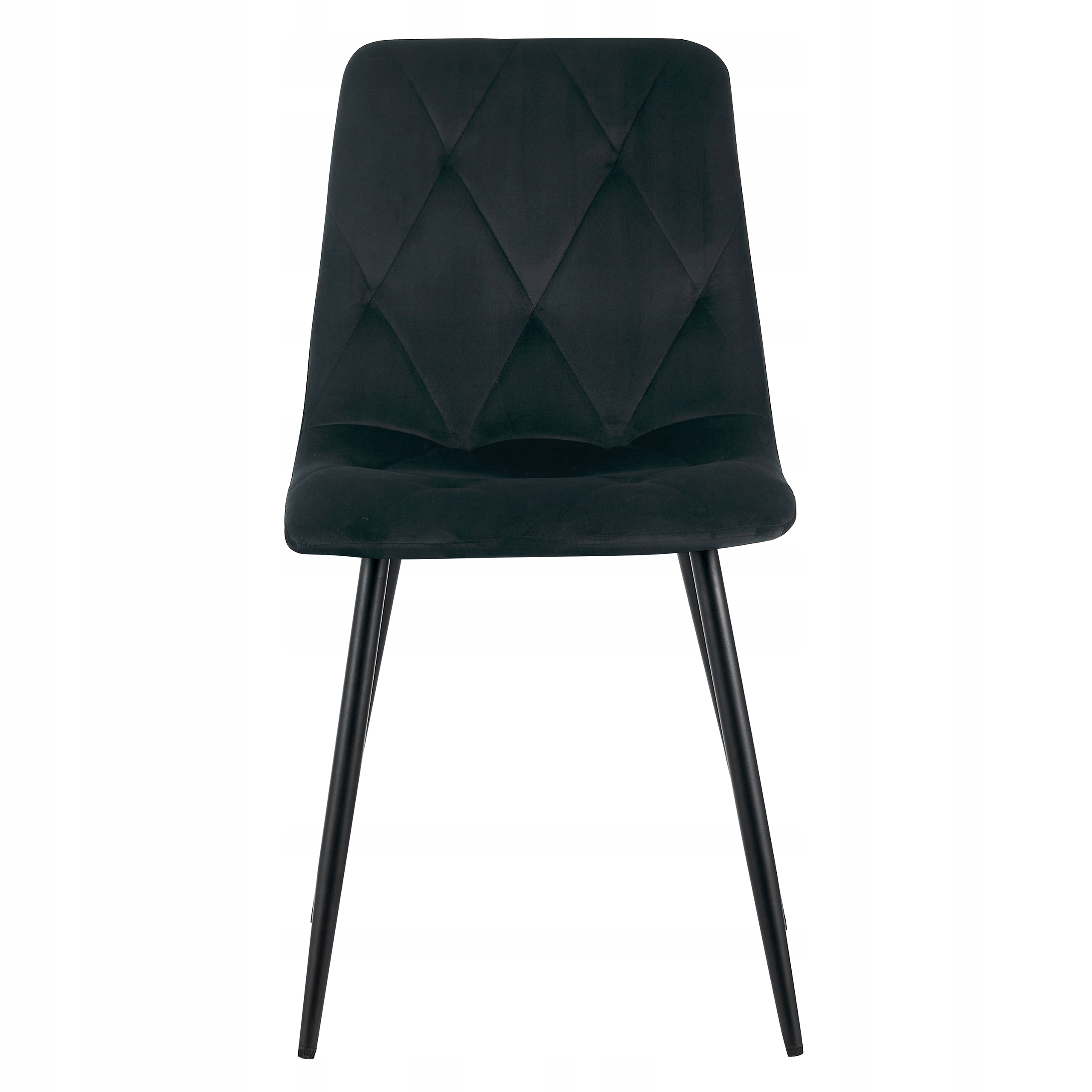 Minkšta dygsniuota KĖDĖ SVETAINE VELVET VELVET VELUR NOVA KT111 BLACK