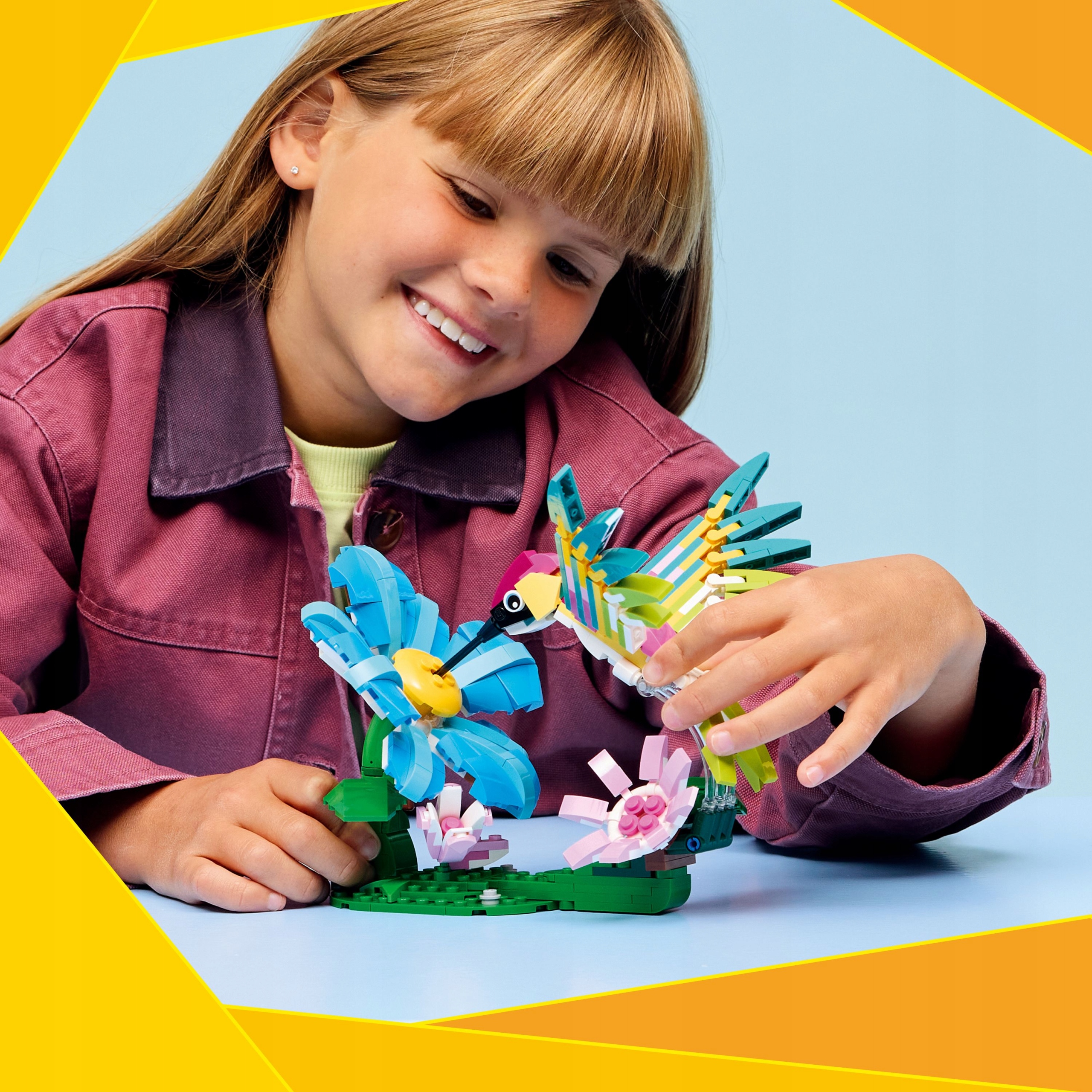 LEGO Creator 3 viename laukiniai gyvūnai: spalvingas kolibris 31384