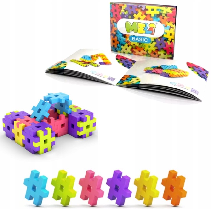MELI BASIC EDU 50018 WAFLE Blocks 1200 elementų
