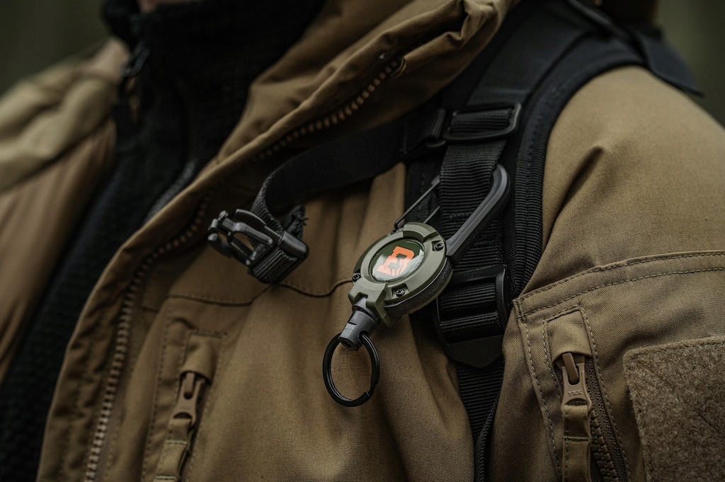Įtraukiama virvė ištraukiama virvė Badger Lauko karabininis raktų pakabukas BO-RTR-5