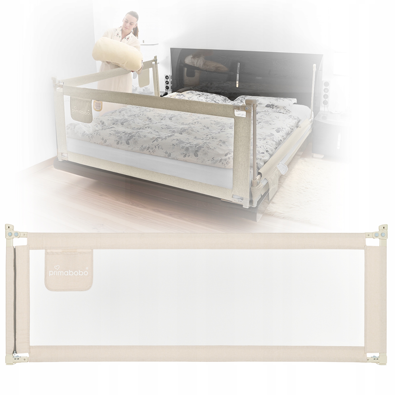 Primabobo Classic barjerina lovatėlei 200cm bež