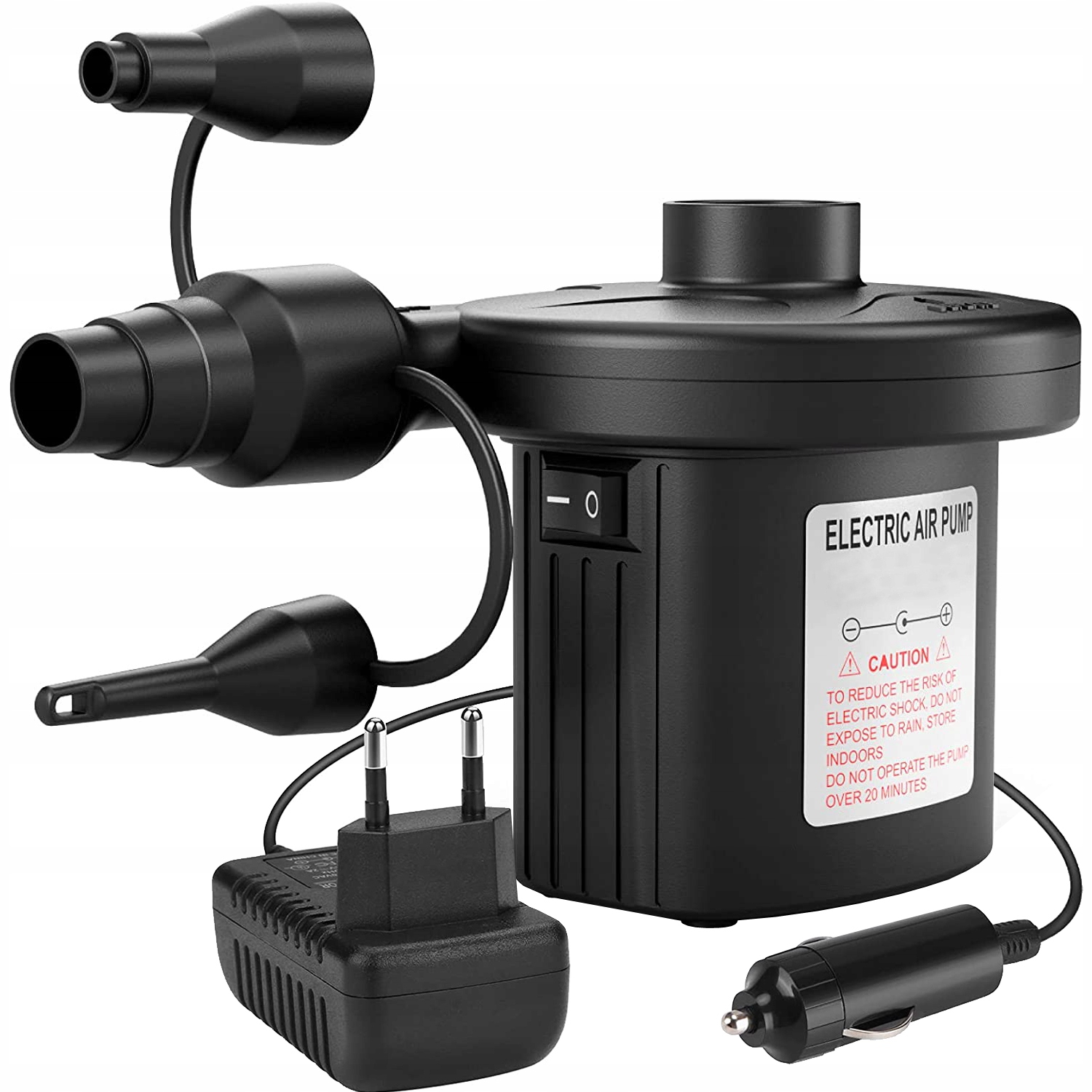 GALINGAS ELEKTRINIS SIURBLYS BASEINŲ ČIŽINIUI ORO IŠtrauktuvui 2in1 12V 230V