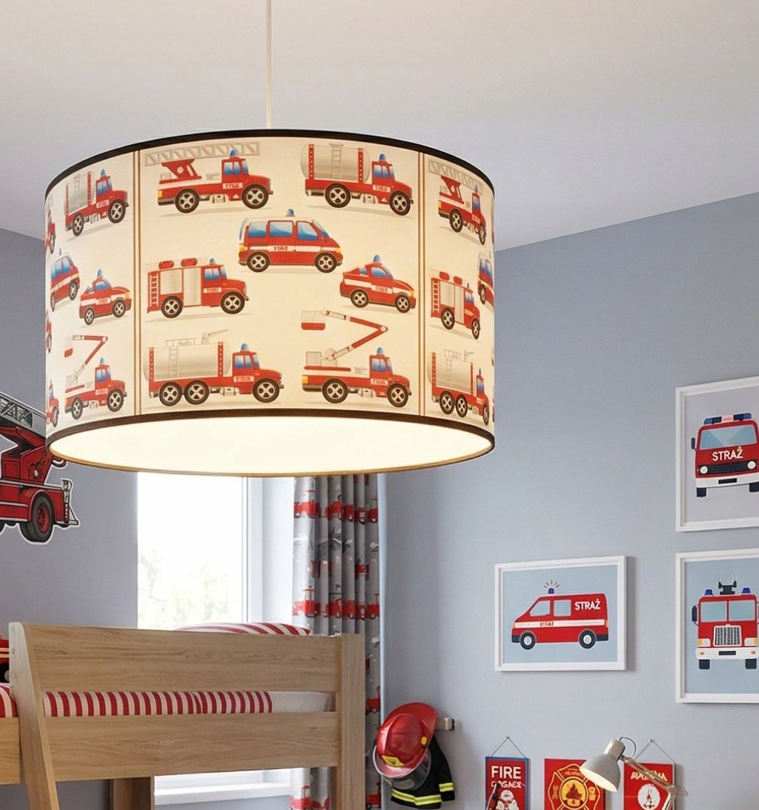 HEXE KIDS vaikiška pakabinama lempa FIRE BRITAIN 1 x 60W E27 balta H0969