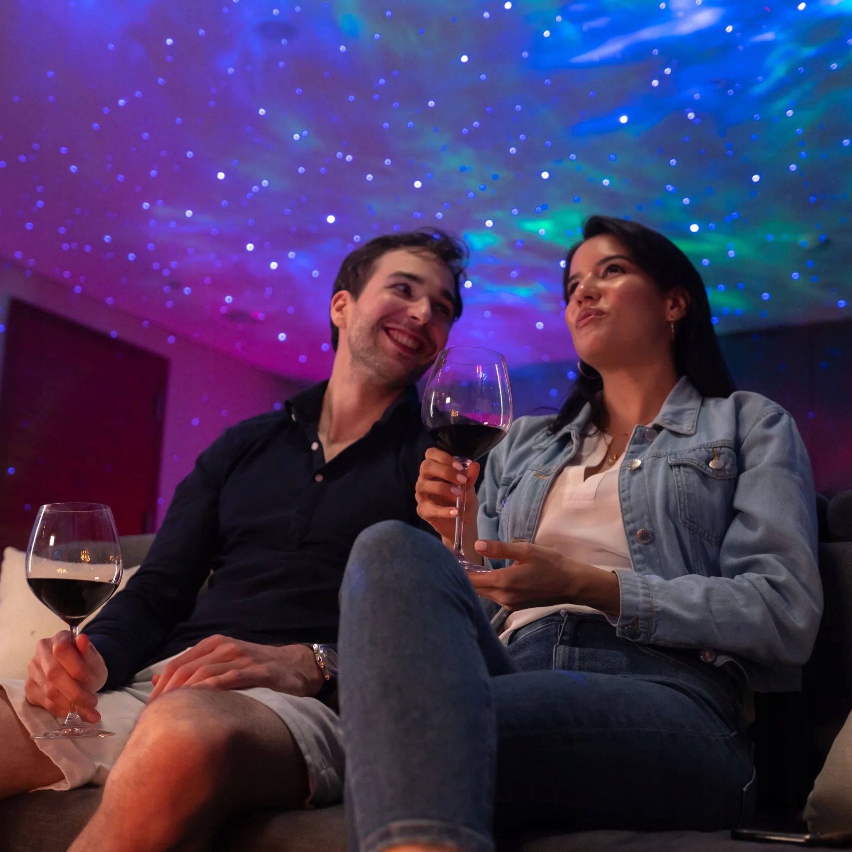 Gwiazdoholik 3D žvaigždžių projektor 4K mėlynas lazeris
