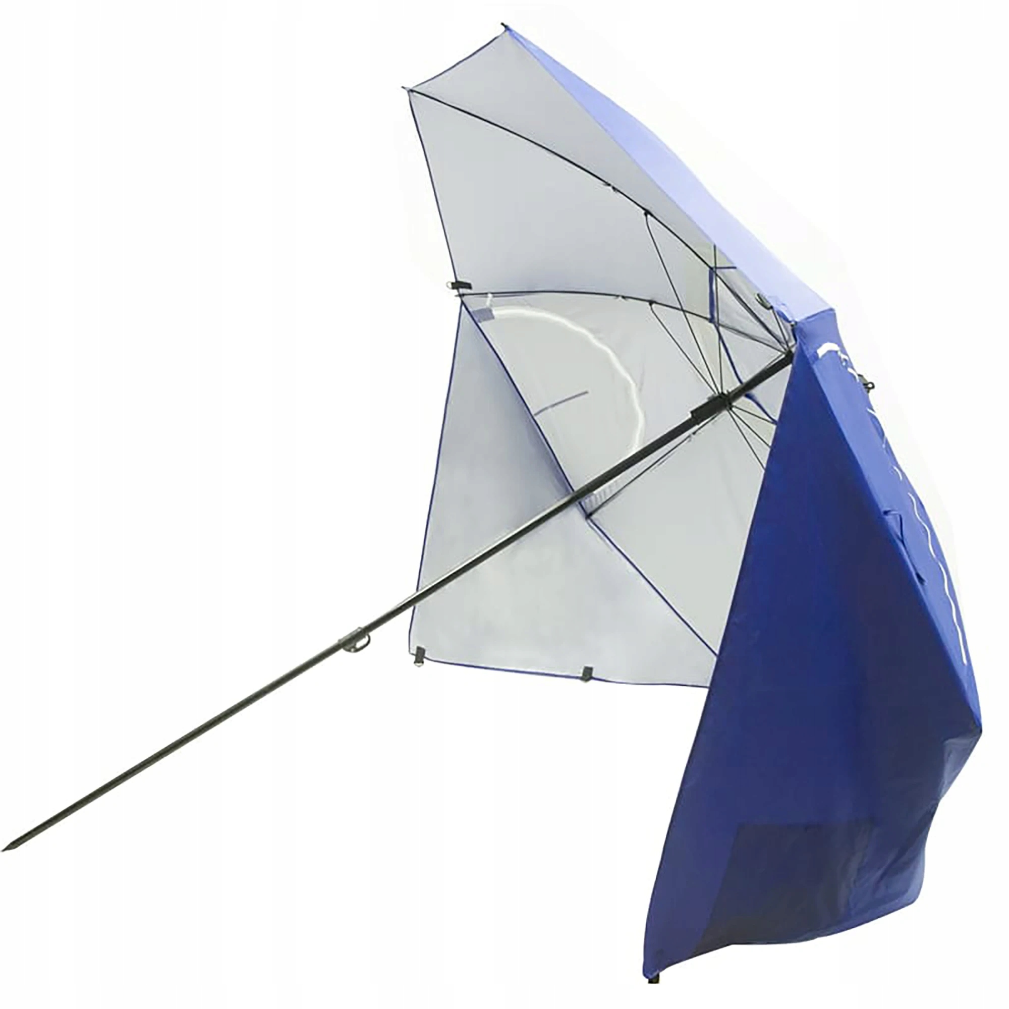 PAPLŪDŽIO SkėTIS 2IN1 PALAPINĖ SU UŽDĖGIMAIS 240cm BEACH OASIS UV50+ MĖLYNA