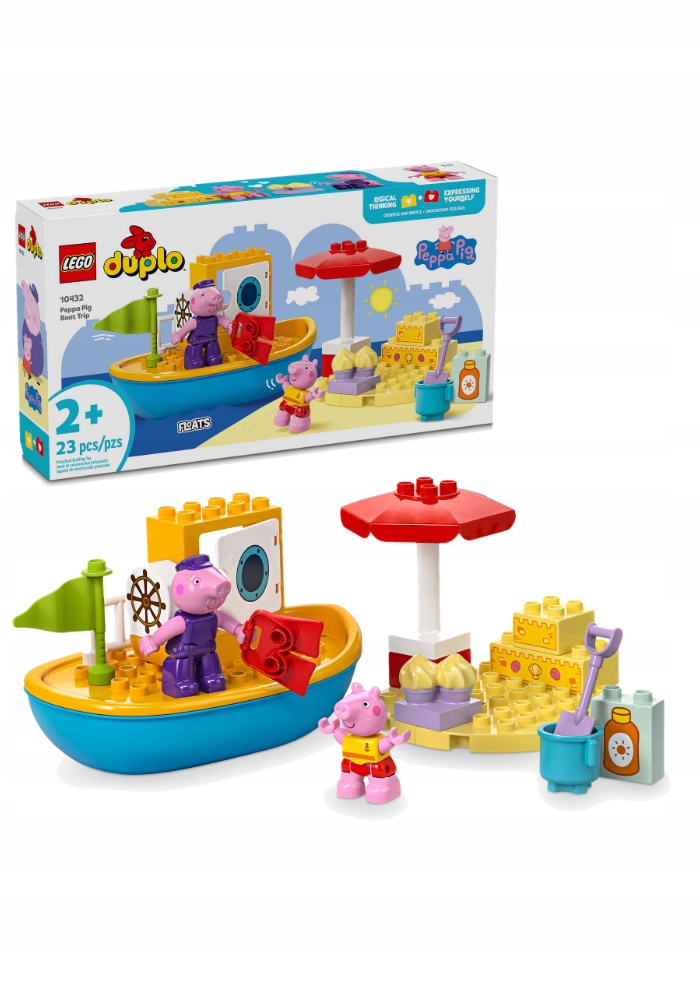 LEGO DUPLO Peppa ir kelionė laivu 10432