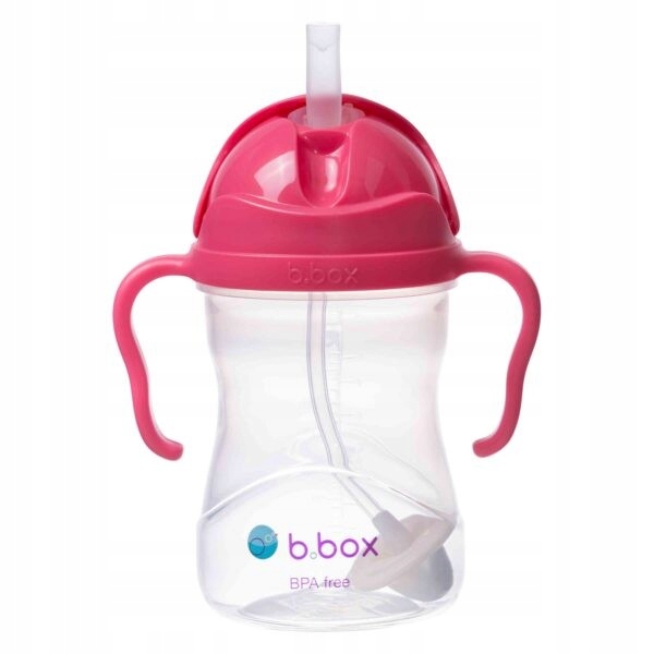 B.Box bidonas su šiaudeliu 240 ml avietinis