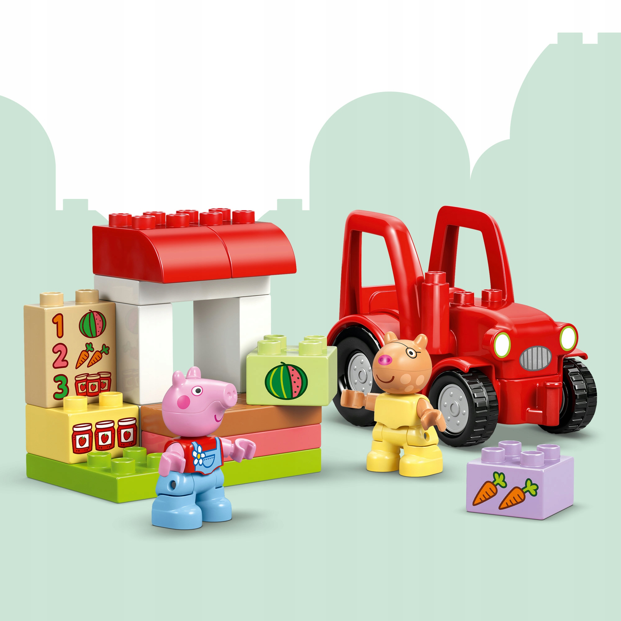 LEGO DUPLO Peppa Pig traktorius ir turgus 10468