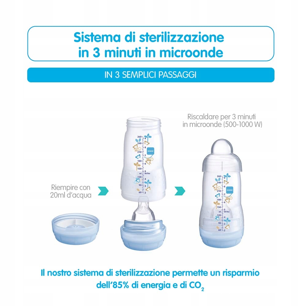 Mam Easy Start antikolikinė butelka 260 ml nuo 0 mėn
