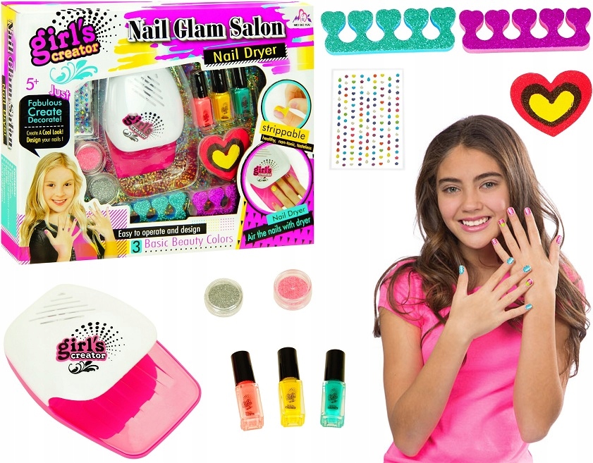 Nicola Toys nagų dekoravimo ir nudažymo rinkinys manikūrai 3058
