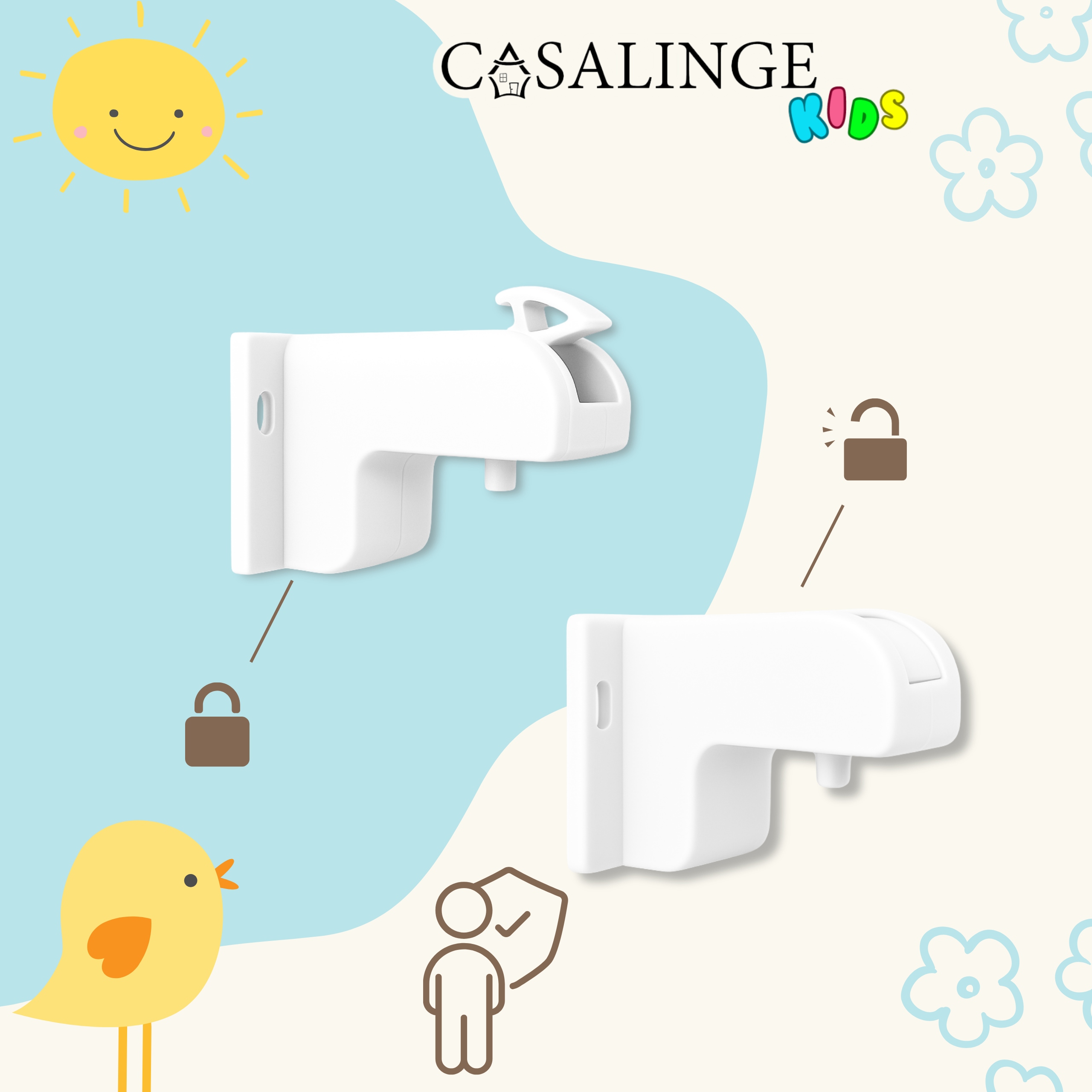 Casalinge magnetinė šafų blokada 10 vnt