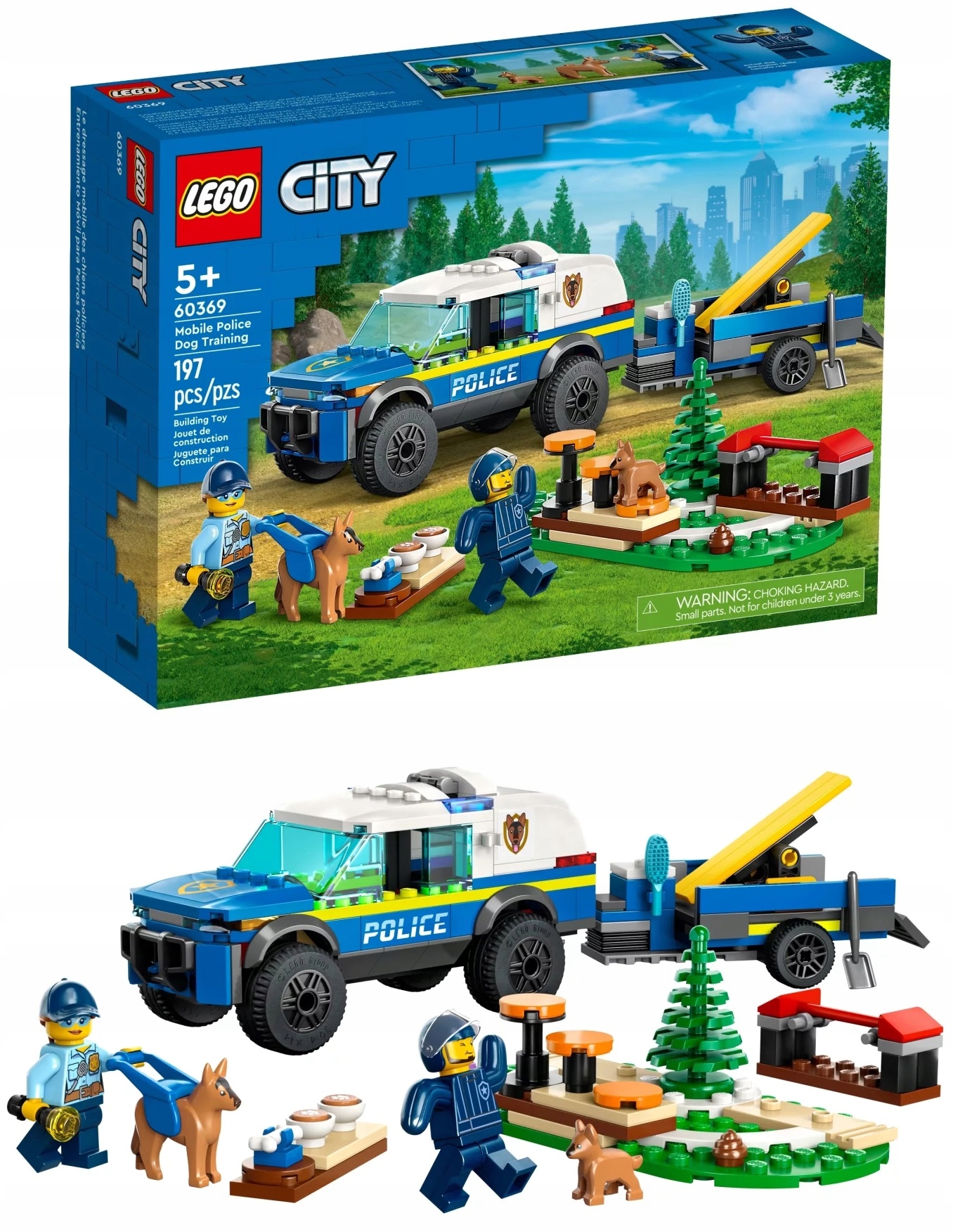Lego City 60369 policijos šunų treniravimas