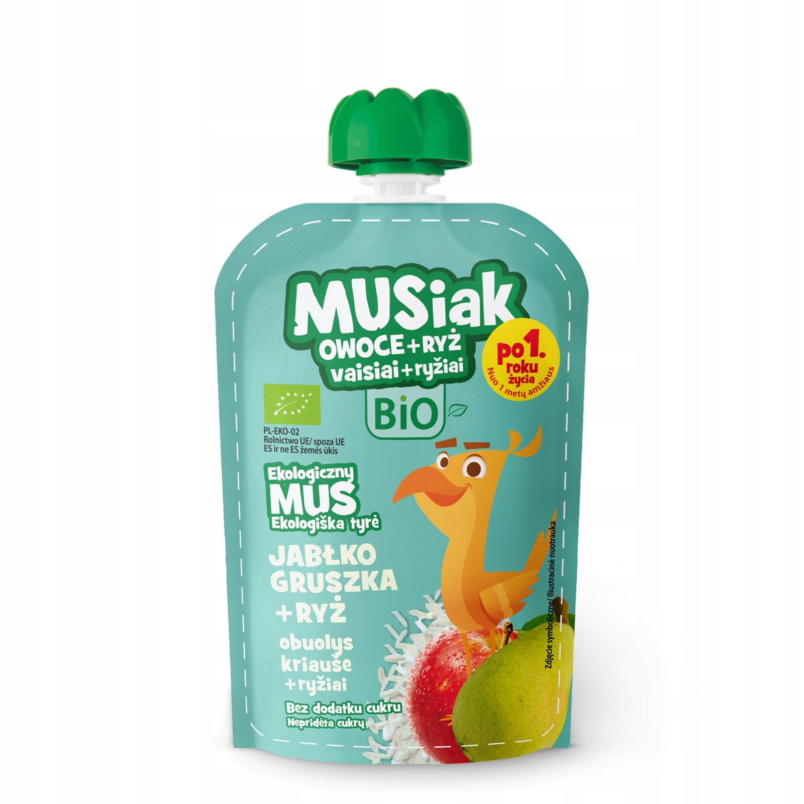 13X100g BIO MUSIAK RINKINYS - Obuolių-kriaušių-ryžių putėsiai