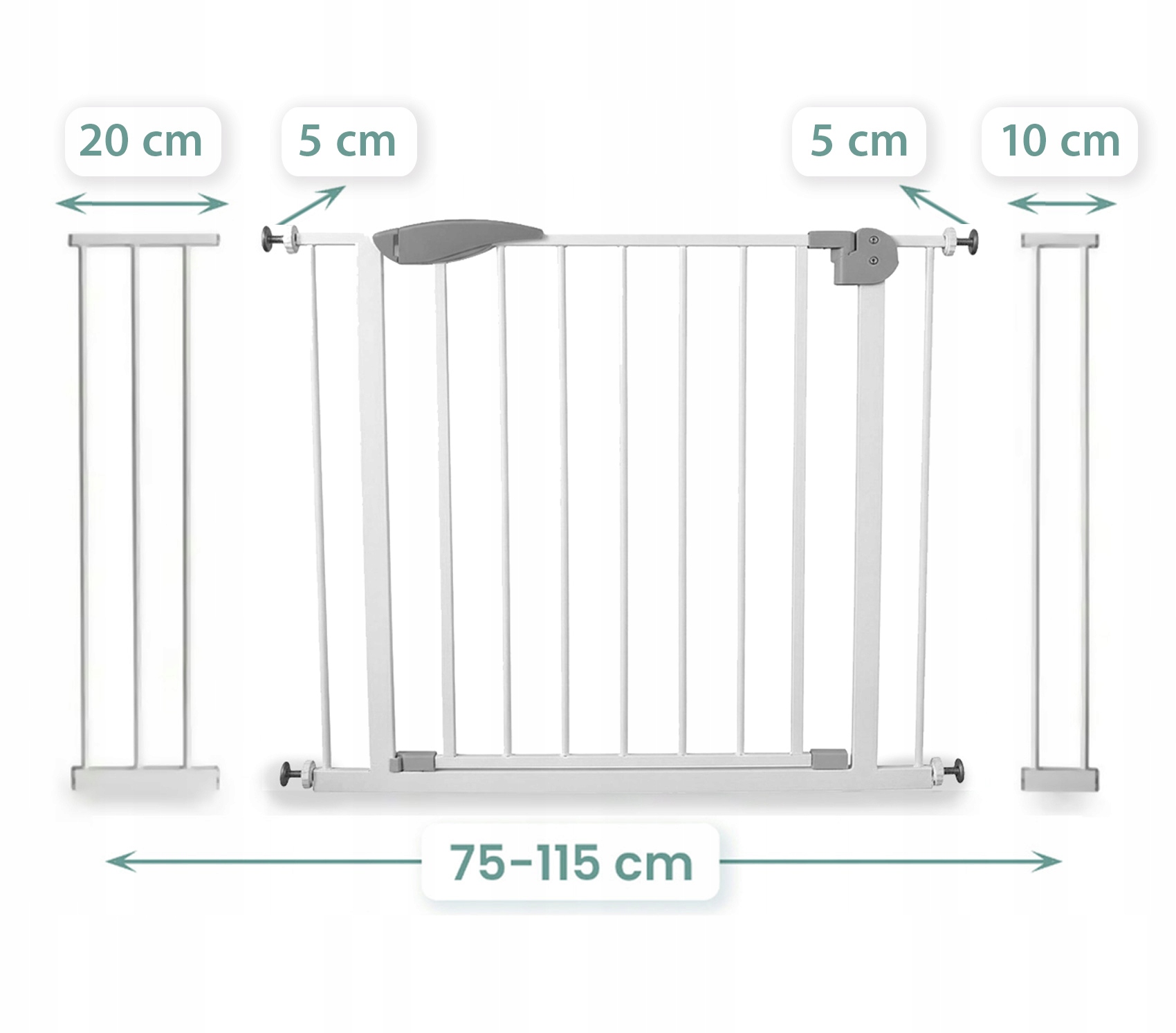 SEVERNO Kids apsauginė barjerka schodams 75-115 cm