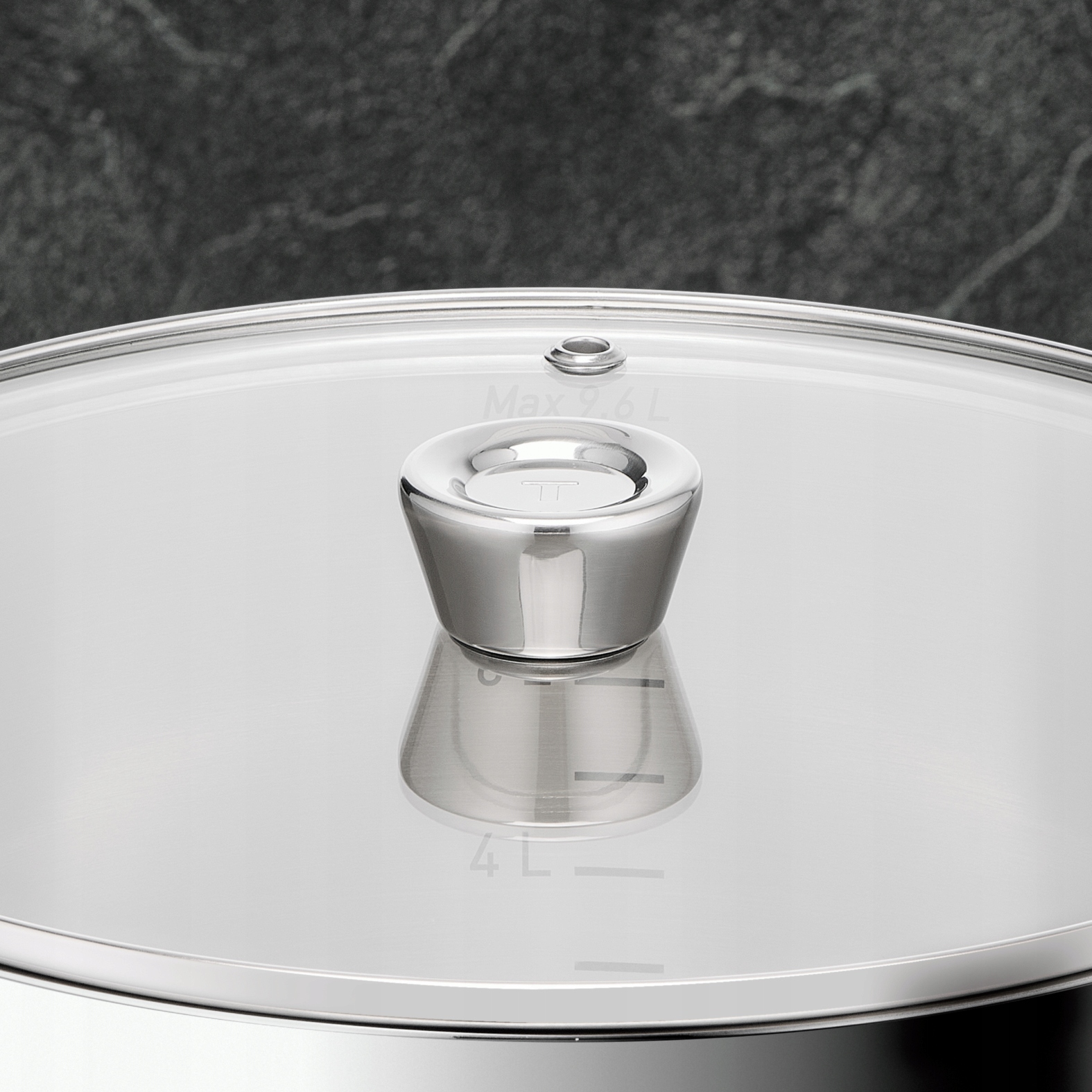 Puodas su dangteliu TEFAL Emotion+E3368555 32cm 13.8L indukcinis maitinimas