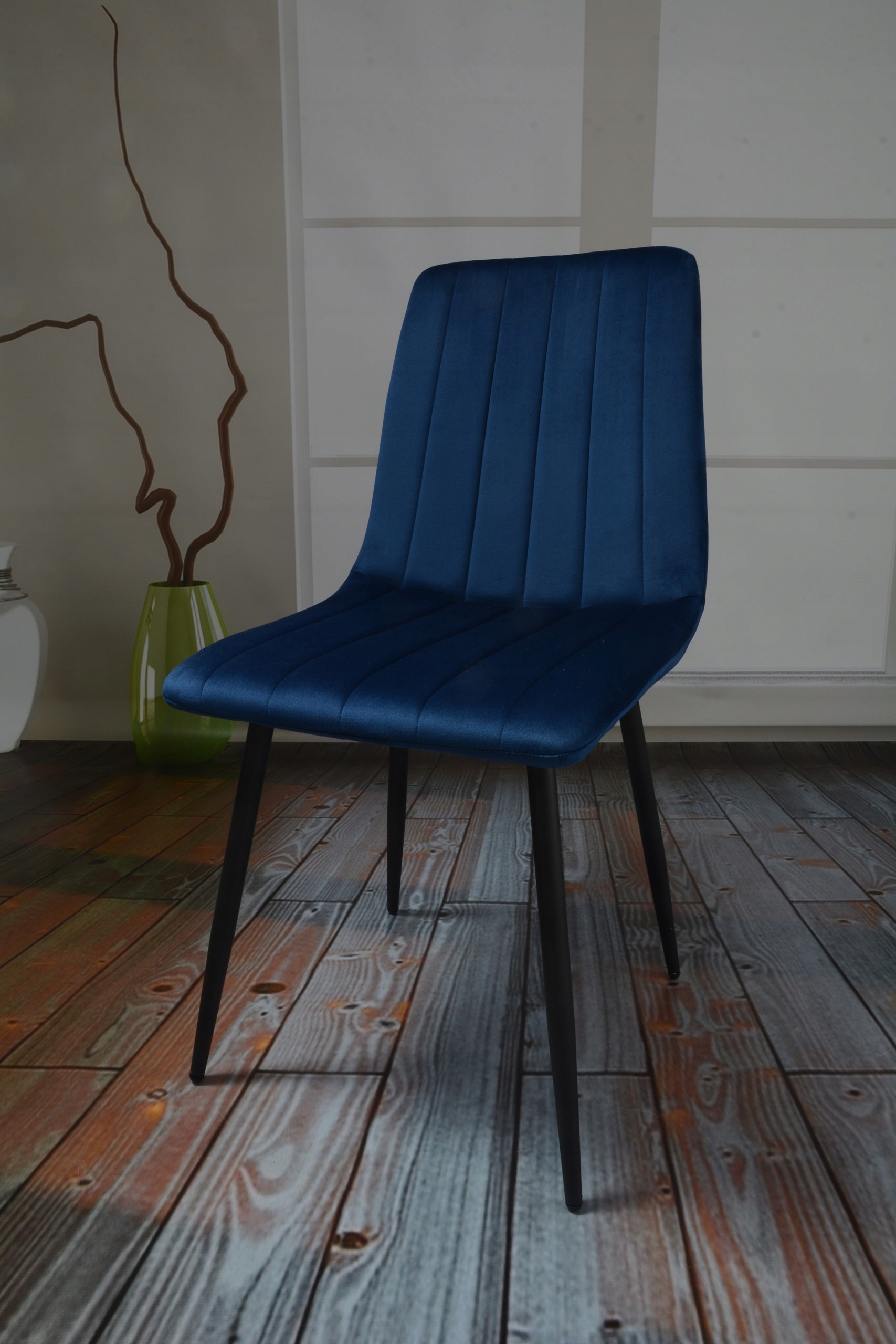 4 DankorDesign AXA kėdžių rinkinys, tamsiai mėlynas