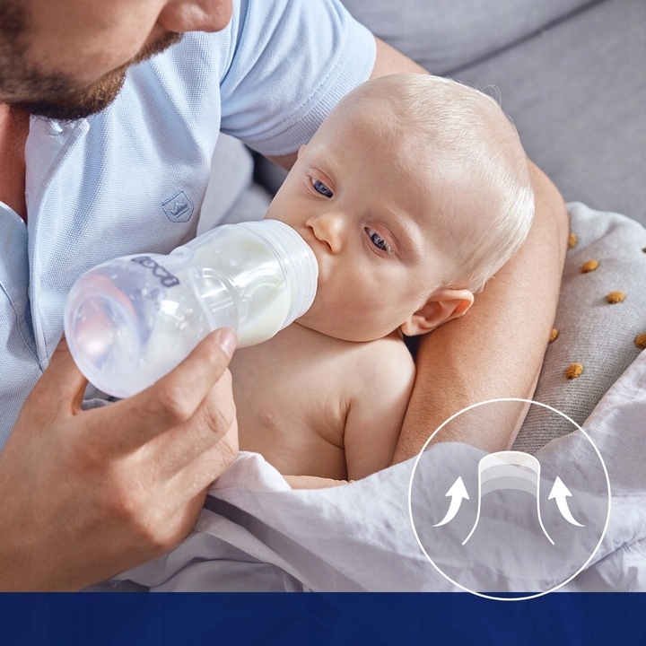 Lovi stiklinė kūdikio butelka 250 ml nuo 3 mėnesių