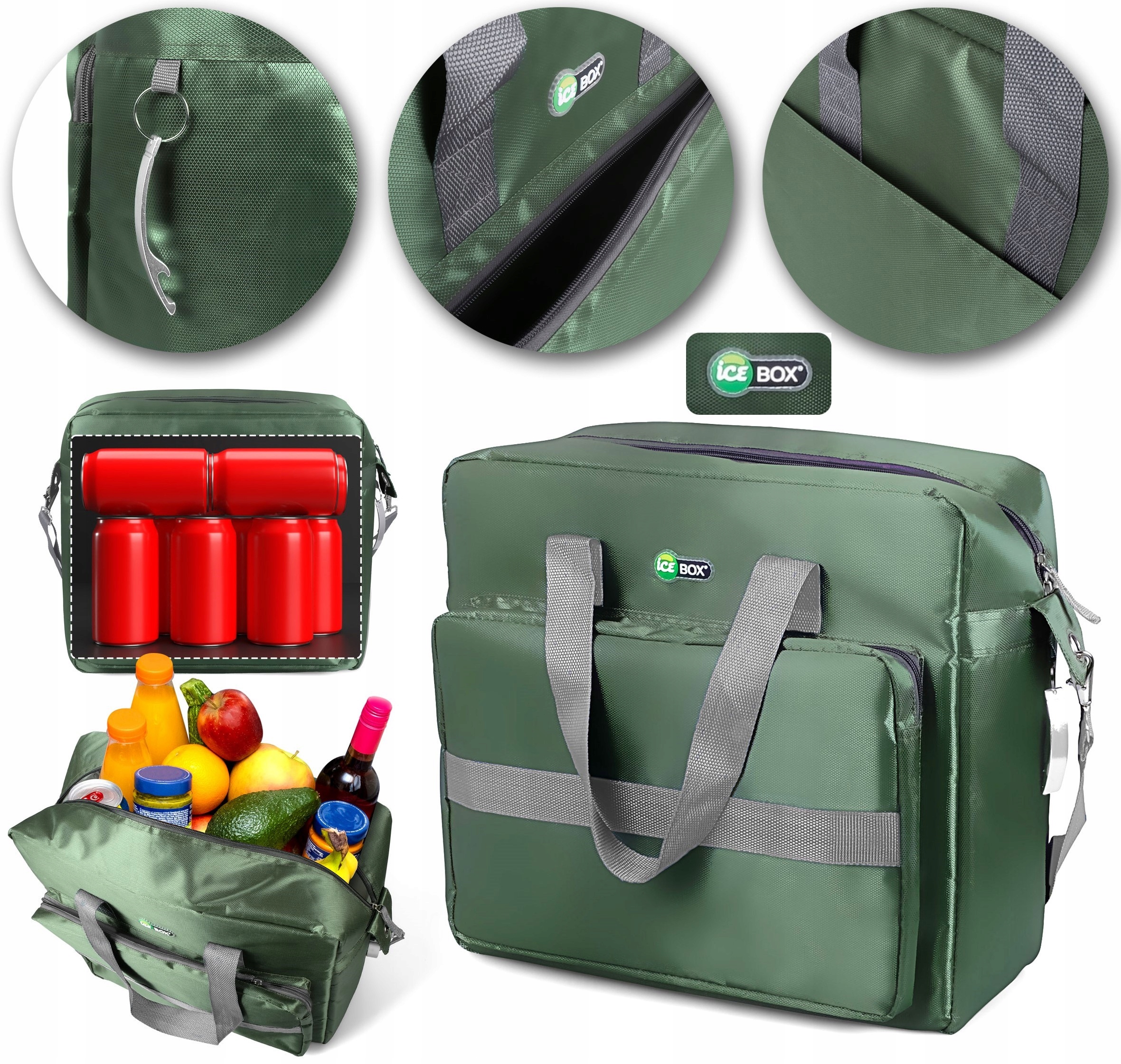 THERMAL BAG TL30 BEACH PICNIC TOURIST Šaldytuvas DIDELIS 30L LEDO DĖŽĖ