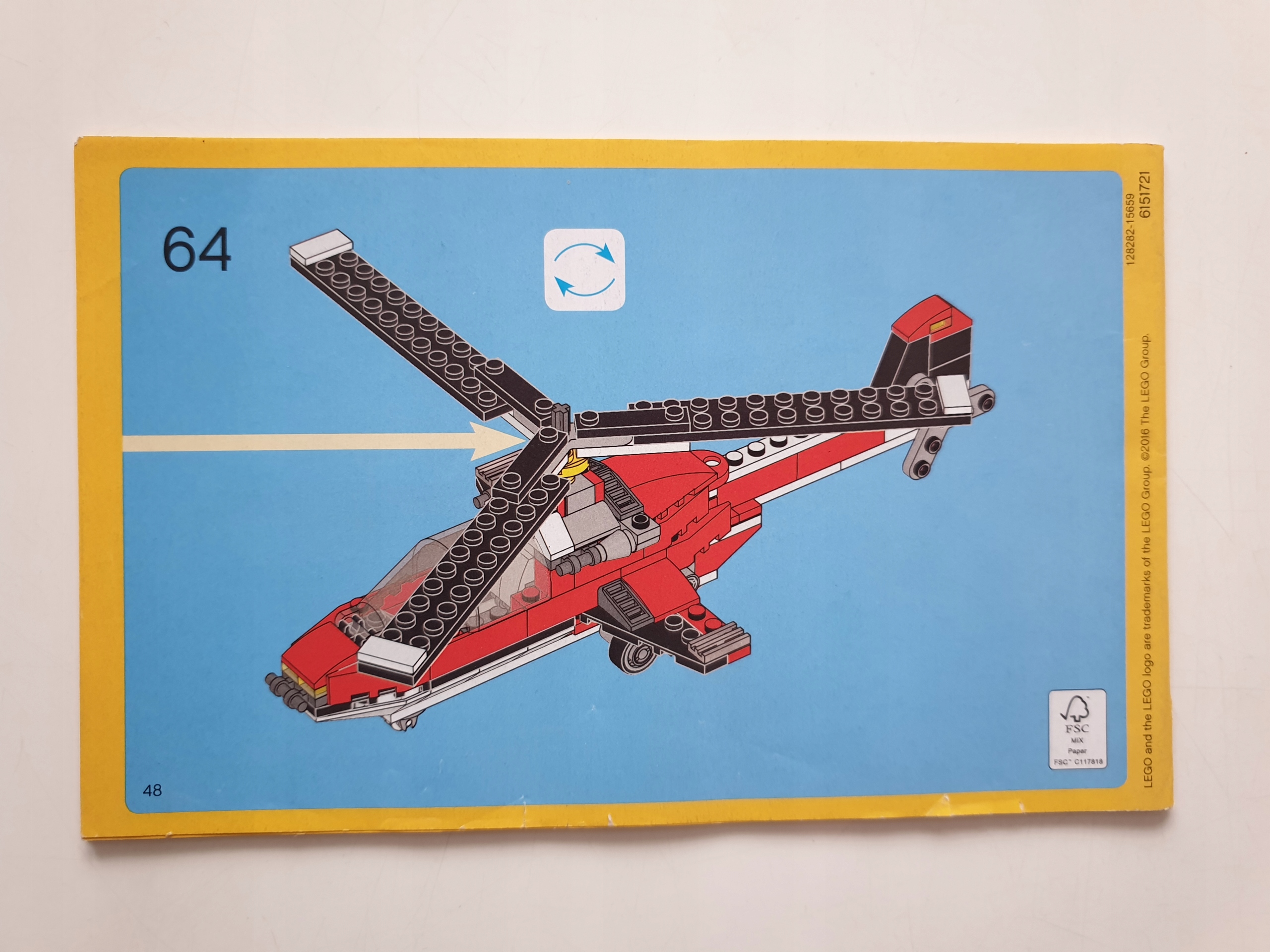 Lego Creator 31047 Propeller Plane instrukcija