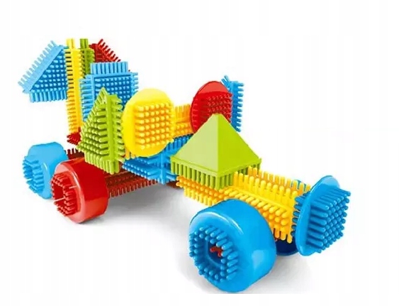 KONSTRUKCINIAI KLUOKAI VAFLIAI EŽIAI CREATIVE 90 vnt. MINKŠTOS STATYBINĖS FIGŪRĖS