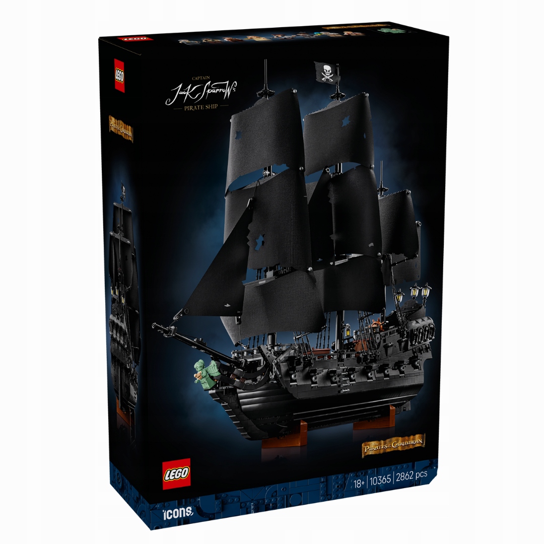 LEGO 10365 ICONS – kapitono Džeko Žvirblio piratų laivo modelis