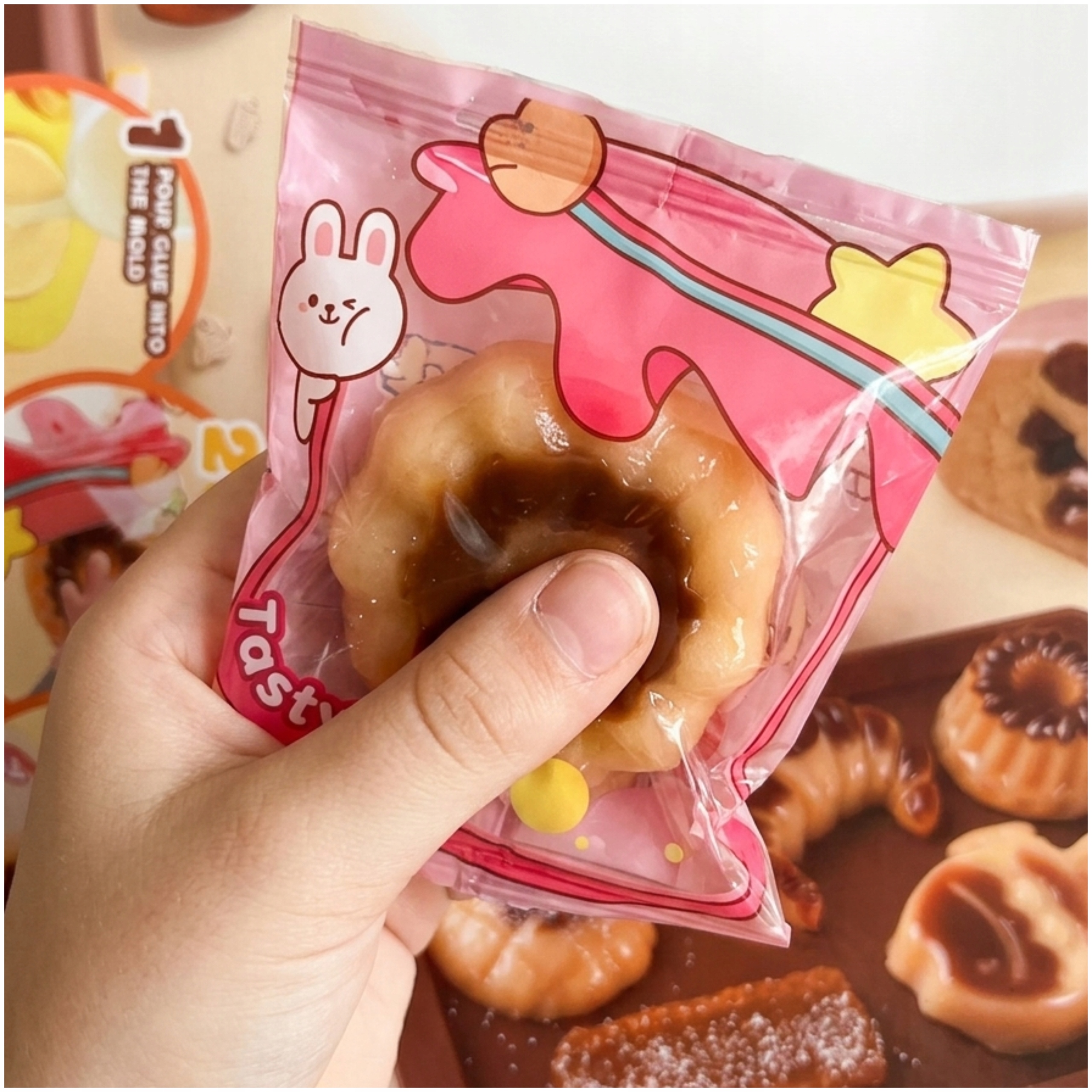 LEAN Toys gniūčkų darymo rinkinys cukierninė