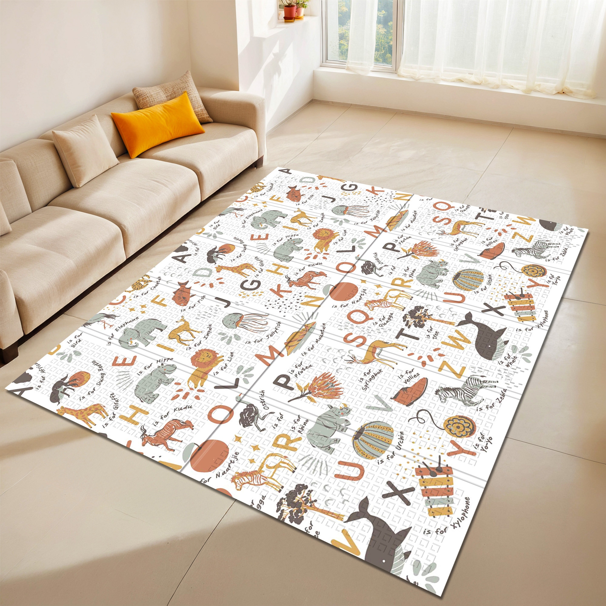 Gotel paskui kilimėlis edukacinis dvipusis 180x160 cm