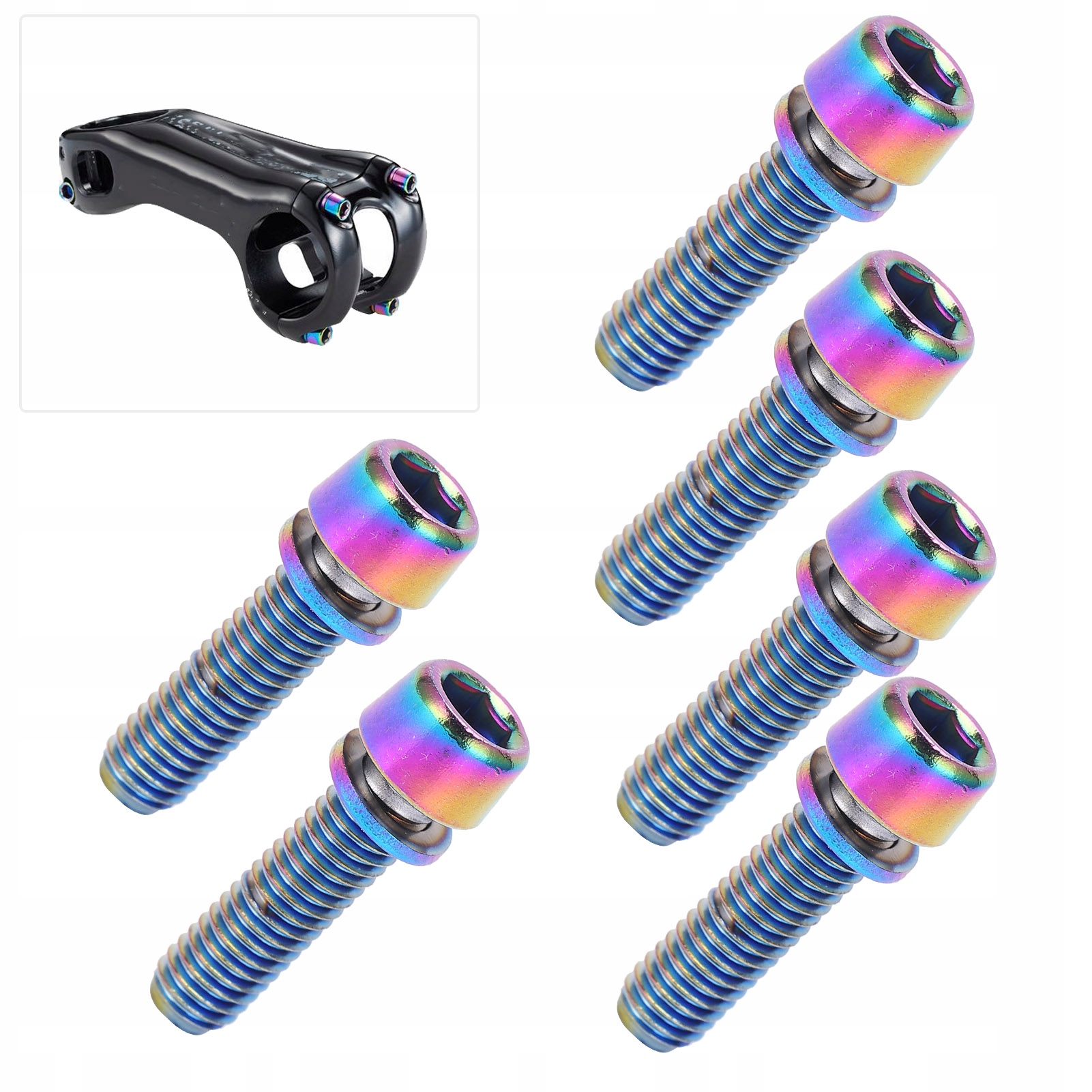 6 VARŽTŲ RINKINYS DVIRAČIO STILIUI, VARENA M5X18MM