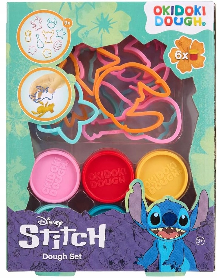 4Kidz plastilino rinkinys su Stitch 6 tūbos