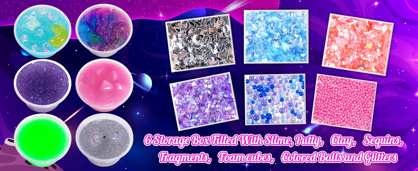 ATOPDREAM Galaxy Magic slime DIY rinkinys