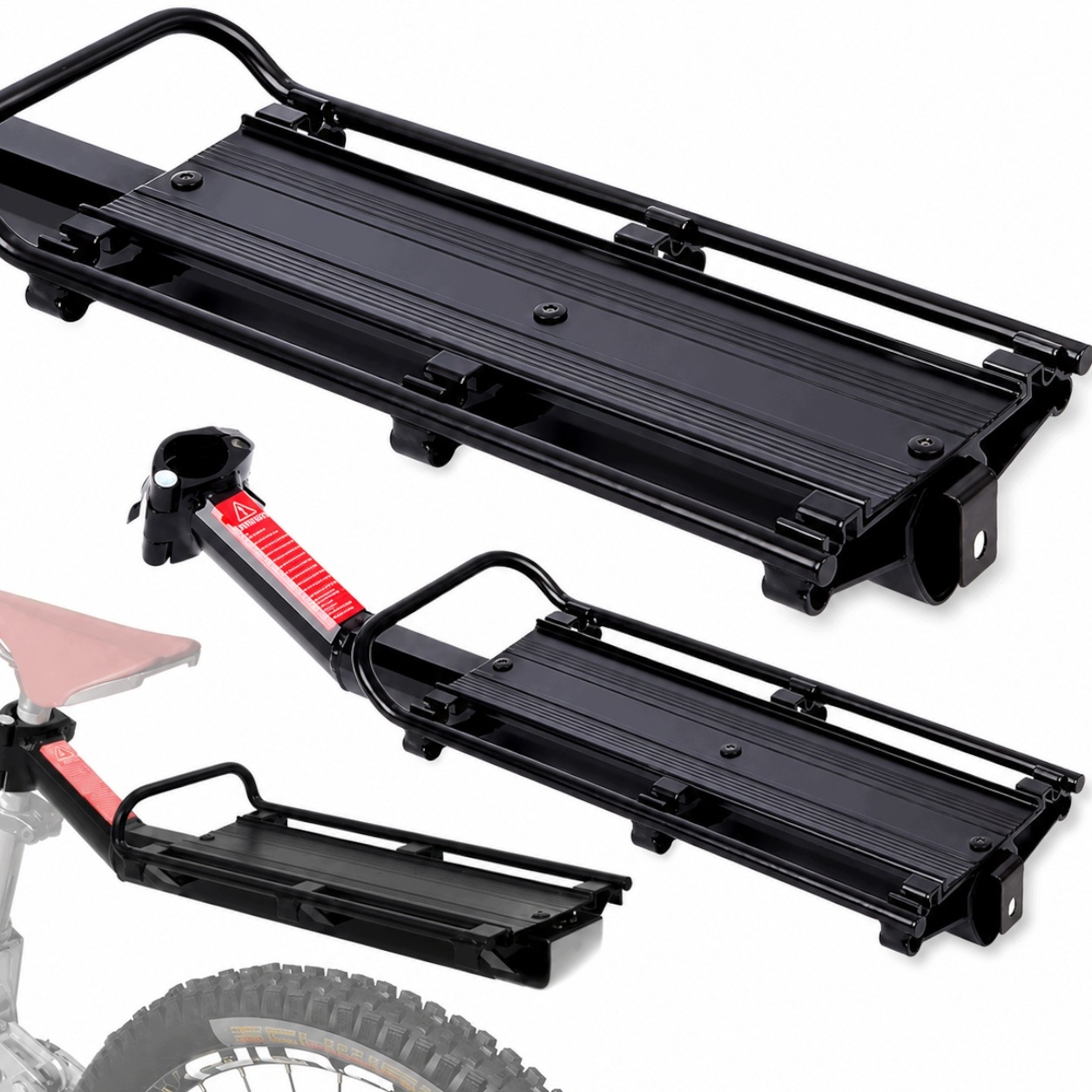 ALUMINIUMINIS DVIRAČIO ATKAŽAS Tvirtas UNIVERSALUS ATVARUS GALINIS DVIRAČIO ATKALAS 9KG DVIRAČIUI