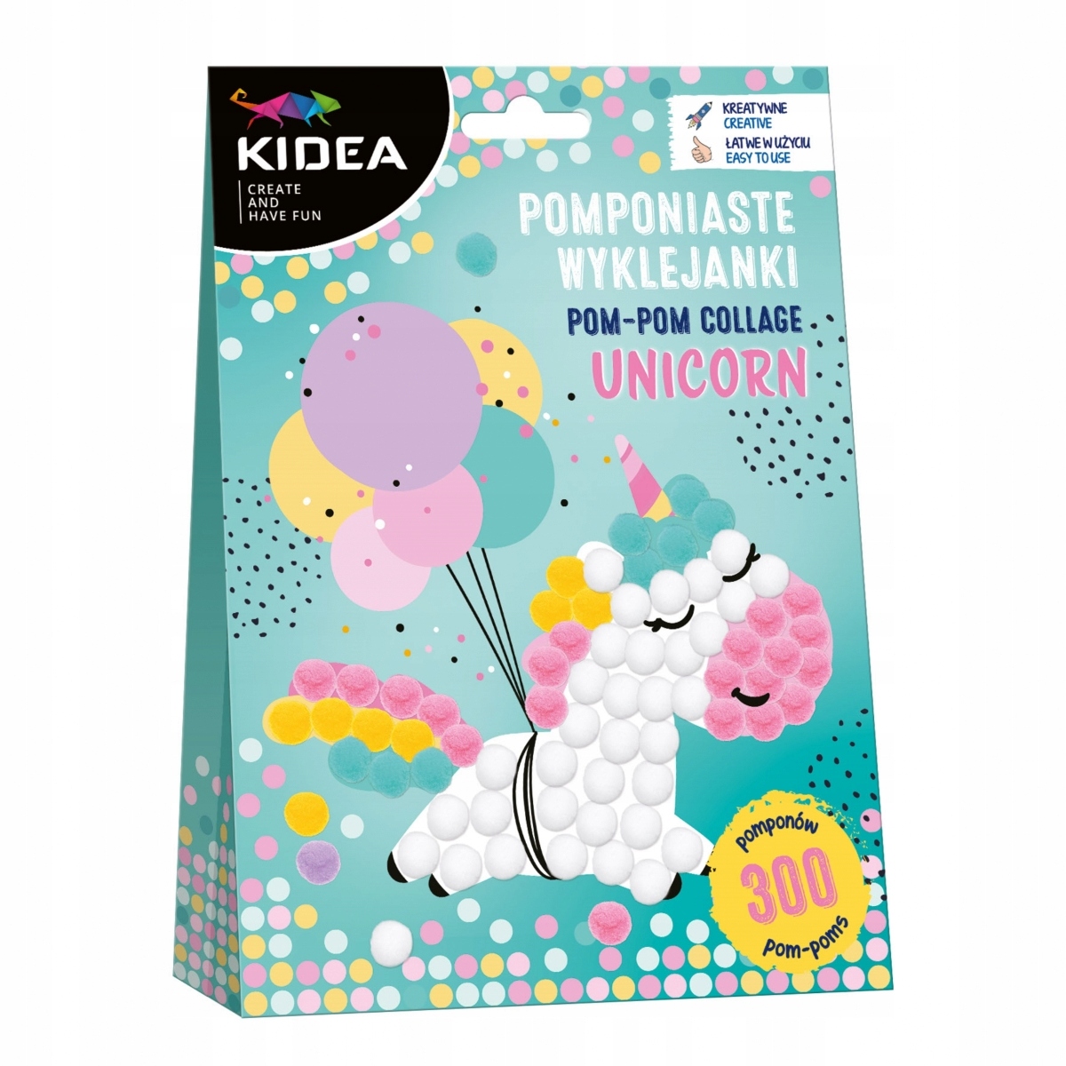 Kidea vienaragis pūkuotos lipdukos